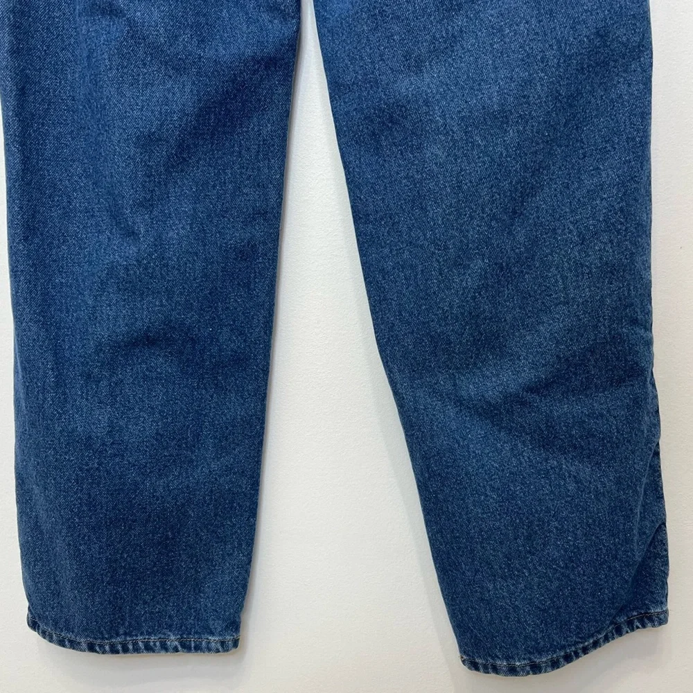 L.L. Bean Flannel Lined Relaxed Fit Denim Blue Jeans Mens 35 x 34 Winter Cotton